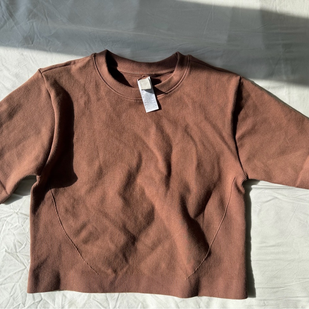 NEW Everlane ribbed cropped workout top